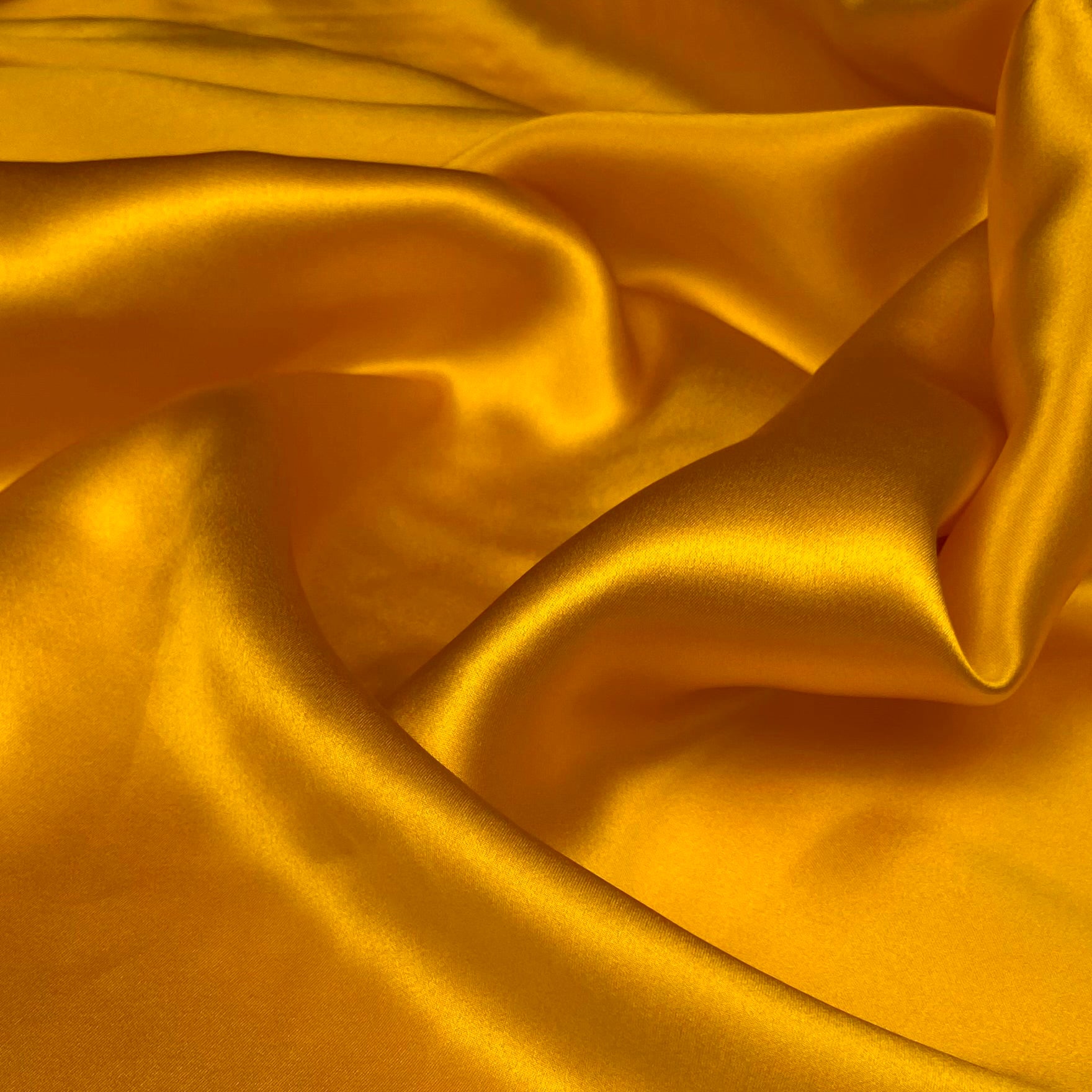 Mulberry Silk Charmeuse Satin - Sunflower Yellow