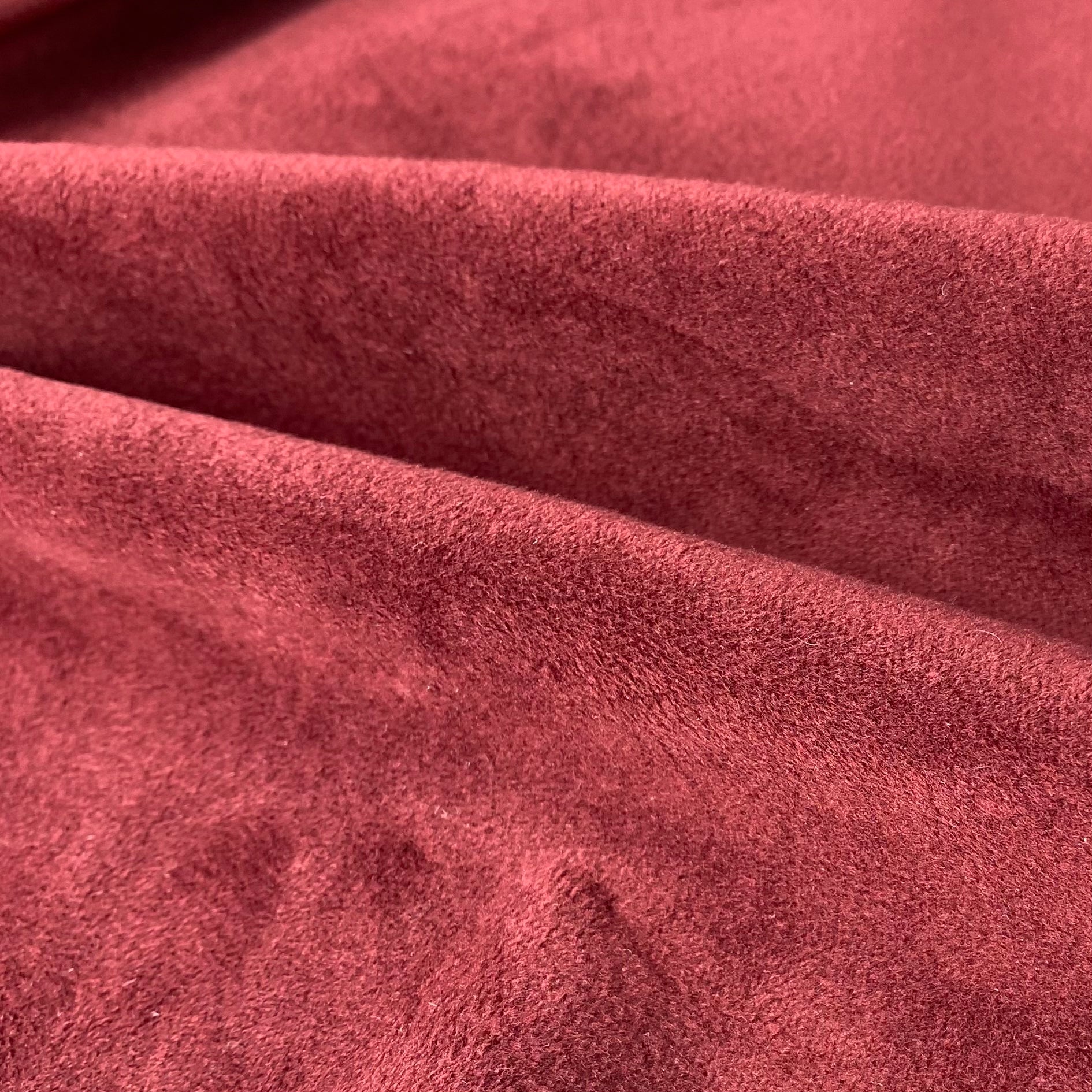 Velvet Upholstery - Designer Remnant - Burgundy