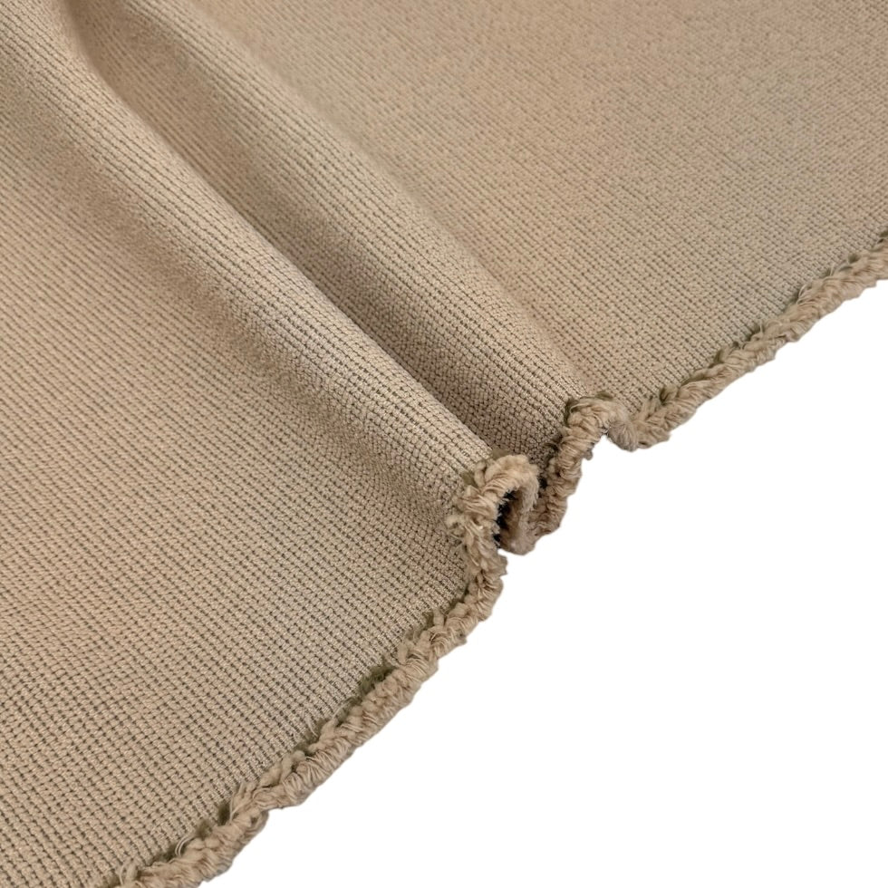 Woven Upholstery Remnant - Beige/Sage