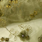 Floral Pearl Embroidered Organza - Green
