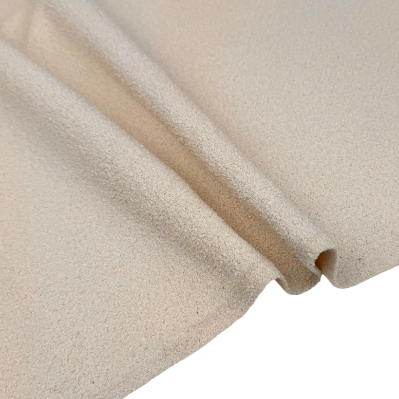 Boucle Upholstery Remnant  - Bone