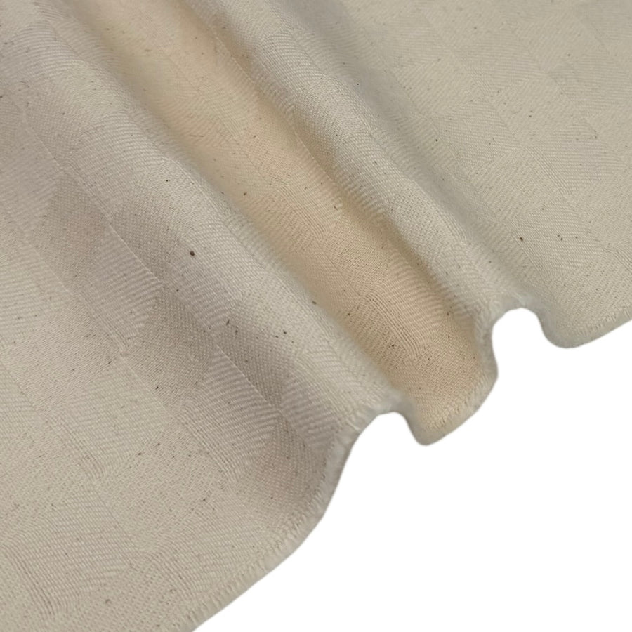 Checkered Twill Cotton Canvas 8oz Natural