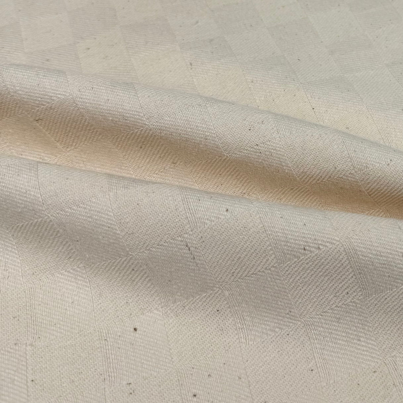 Checkered Twill Cotton Canvas 8oz Natural