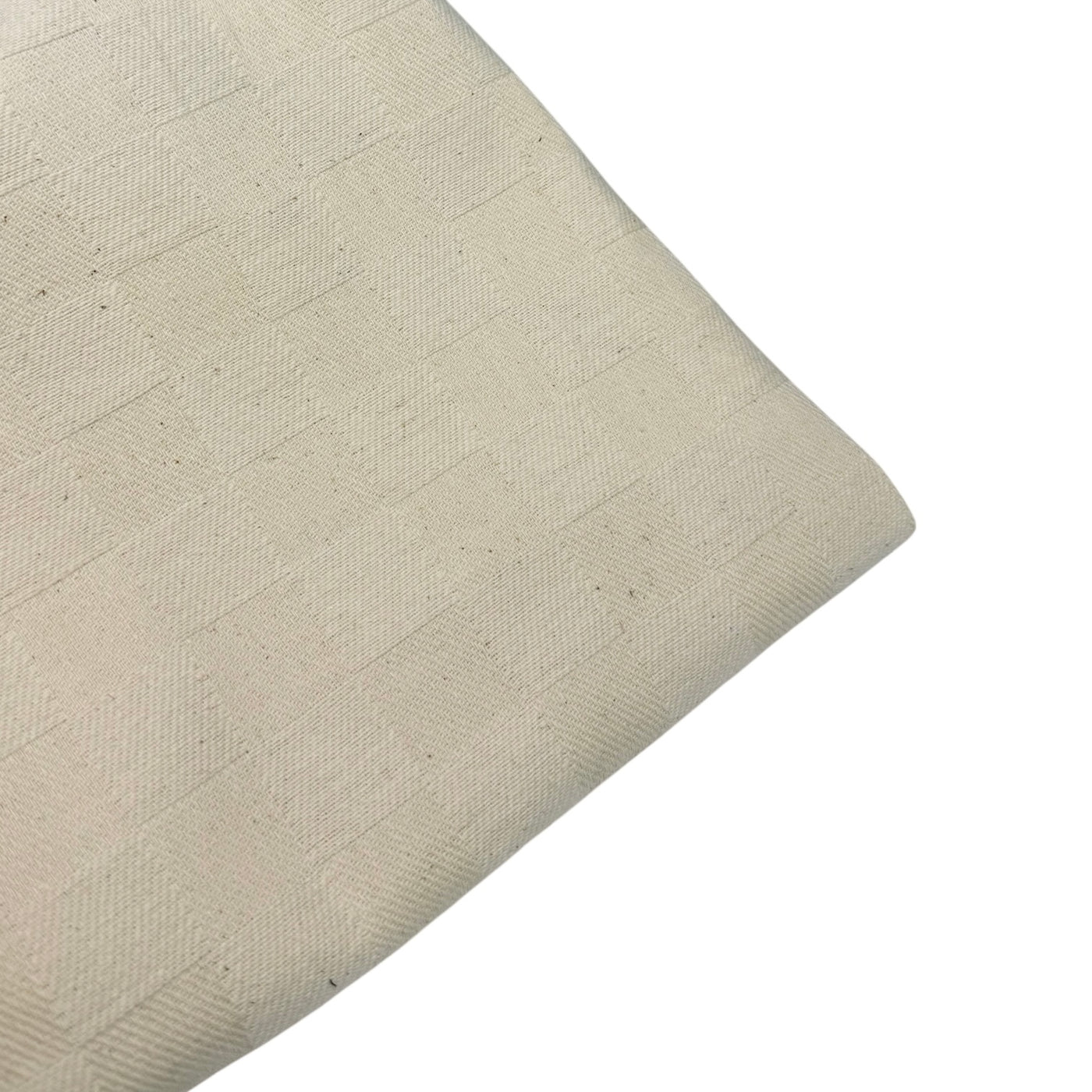 Checkered Twill Cotton Canvas 8oz Natural