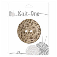 Coconut Button 2 Hole 51mm Light Brown