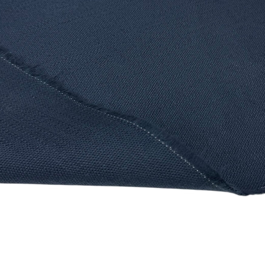 Crosshatch Cotton/Linen Canvas Midnight