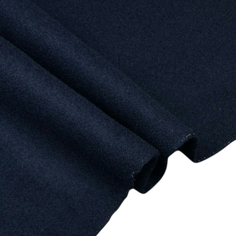 Melton Wool Coating - Midnight Navy