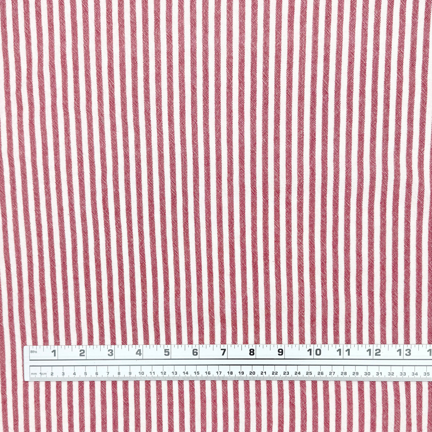 Striped Organic Cotton - Red/White