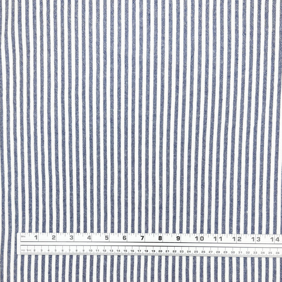 Striped Organic Cotton - Navy/White