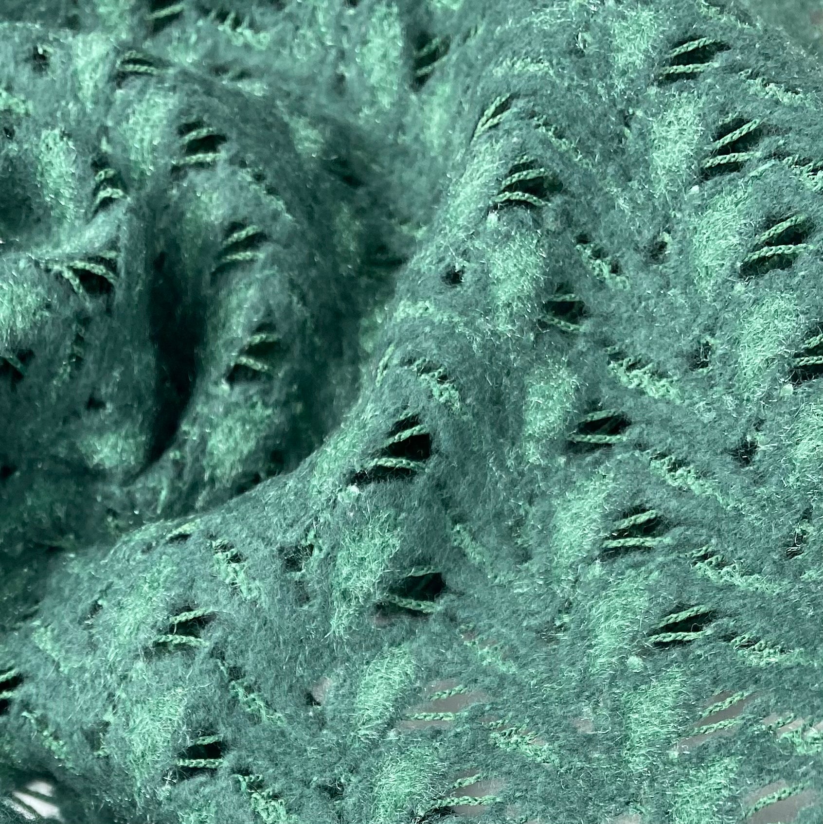 Crochet Lace - Remnant - Green
