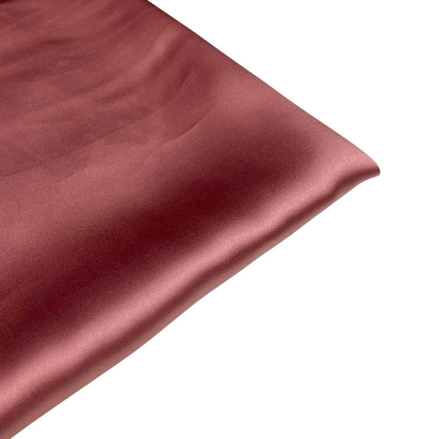 Mulberry Silk Charmeuse Satin - Medium Rose