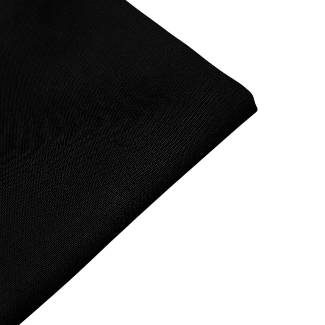 Medium Weight Linen - Black