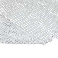 Polyester Eyelet Knit - White