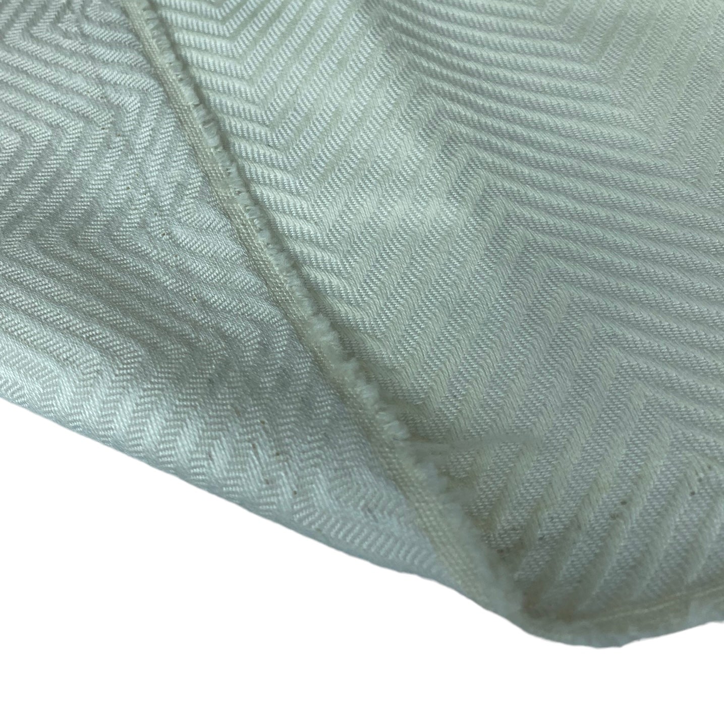 Chevron Upholstery Designer Remnant  - Ivory