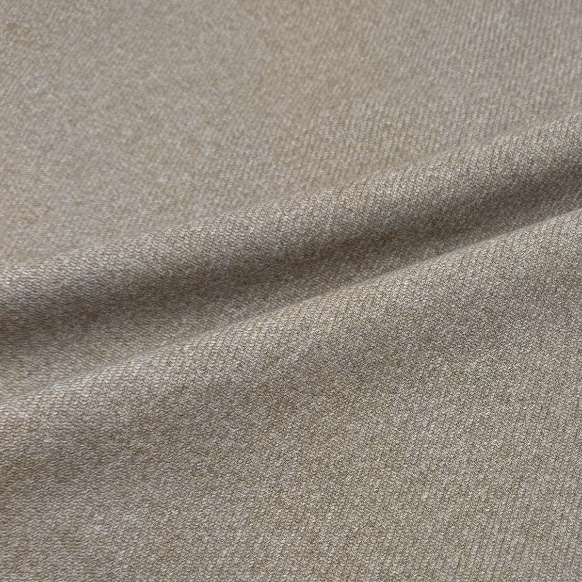 Polyester Diagonal Striped Upholstery Remnant - Greige