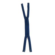 Two Way Coil Open-End Zipper 12.5” - Blue
