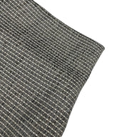 Cotton Striped Upholstery Remnant - Grey/White