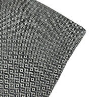 Patterned Cotton Upholstery Remnant - Blue/White
