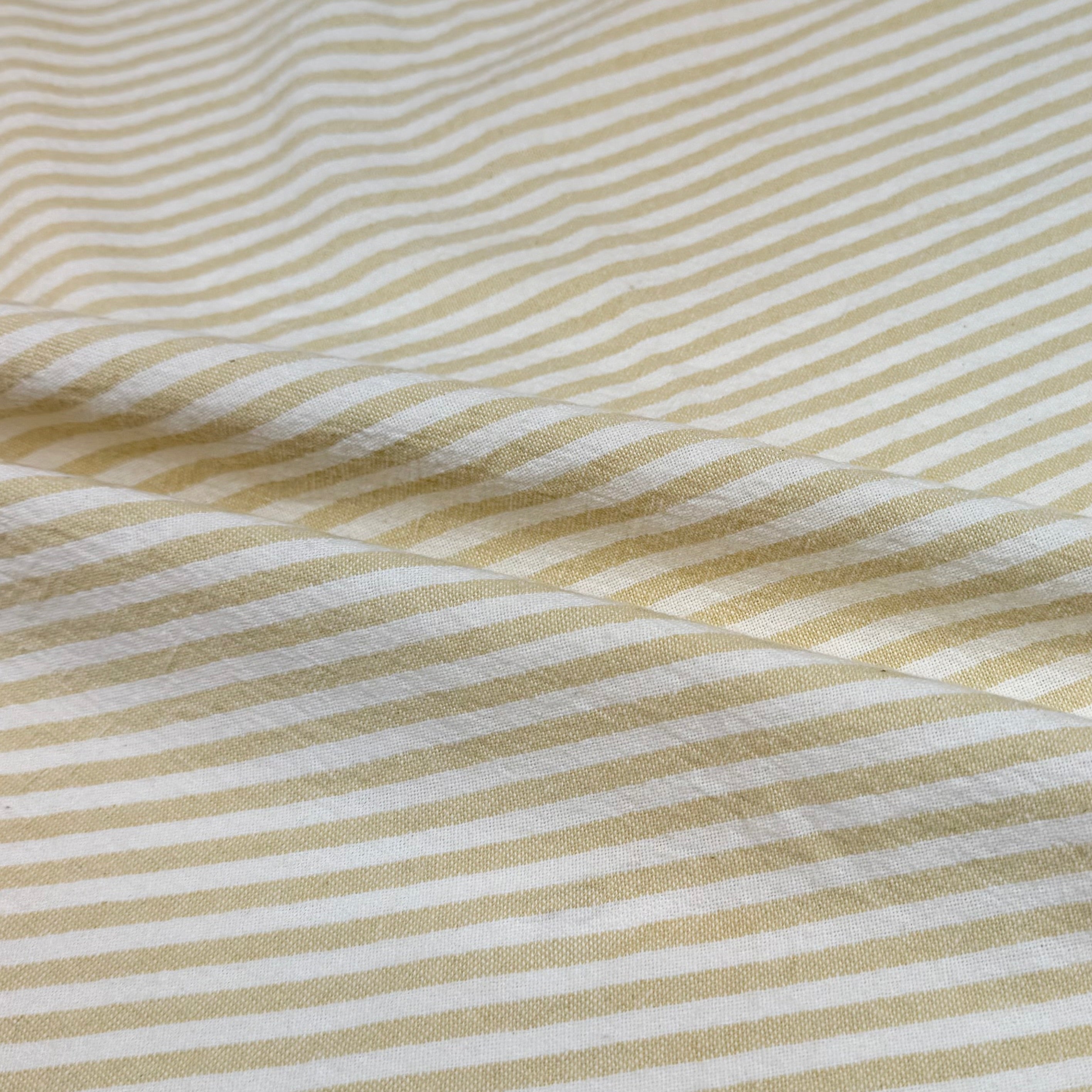 Striped Organic Cotton - Yellow/White