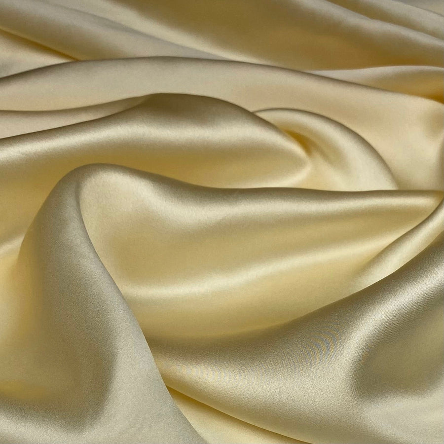 Mulberry Silk Charmeuse Satin - Eggshell