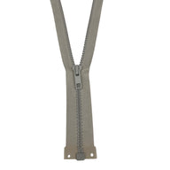 Open-Ended Vislon Molded 18.5” YKK Zipper - Biege