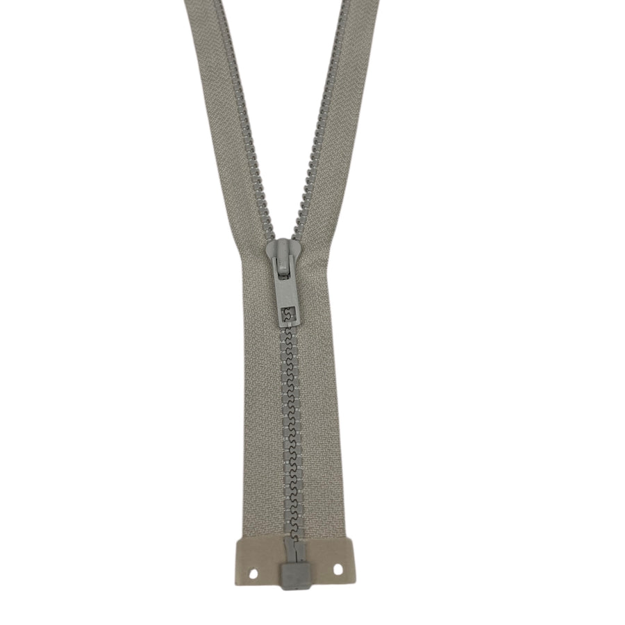 Open-Ended Vislon Molded 18.5” YKK Zipper - Biege