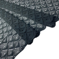 Diamond Patterned Lace - Black