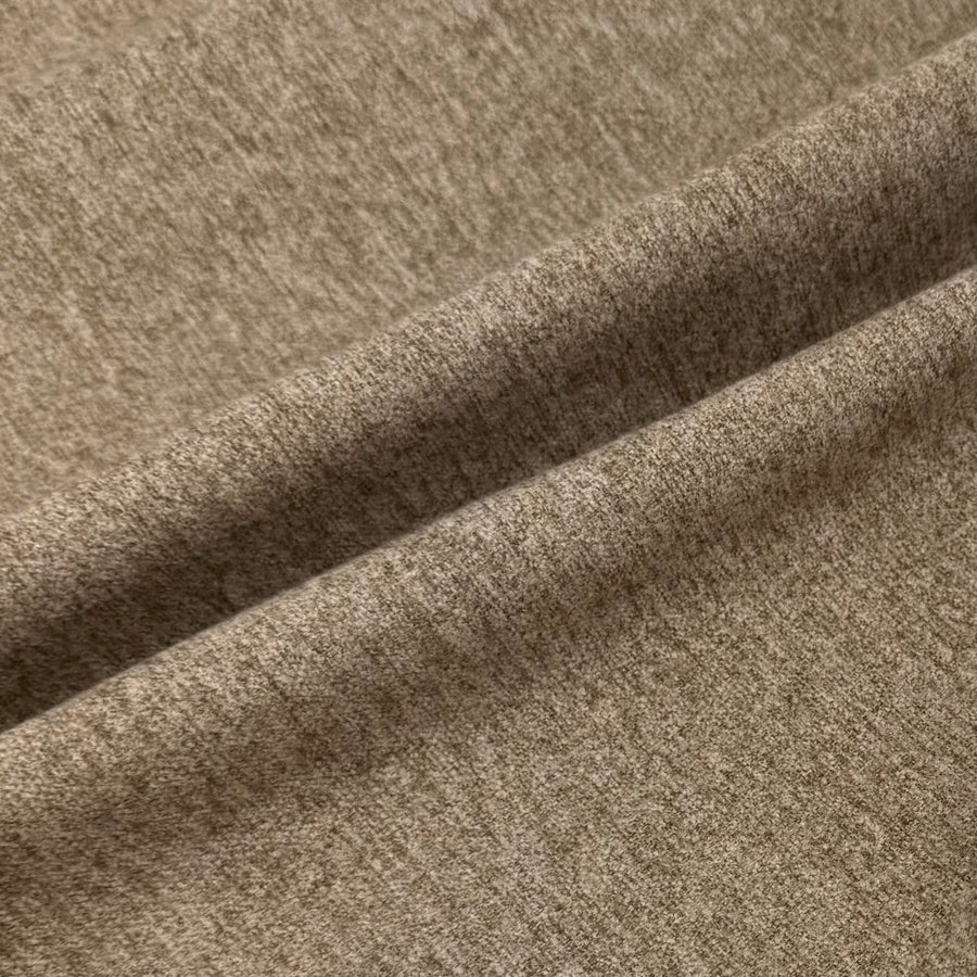 Woven Interfaced Upholstery Remnant - Heathered Beige