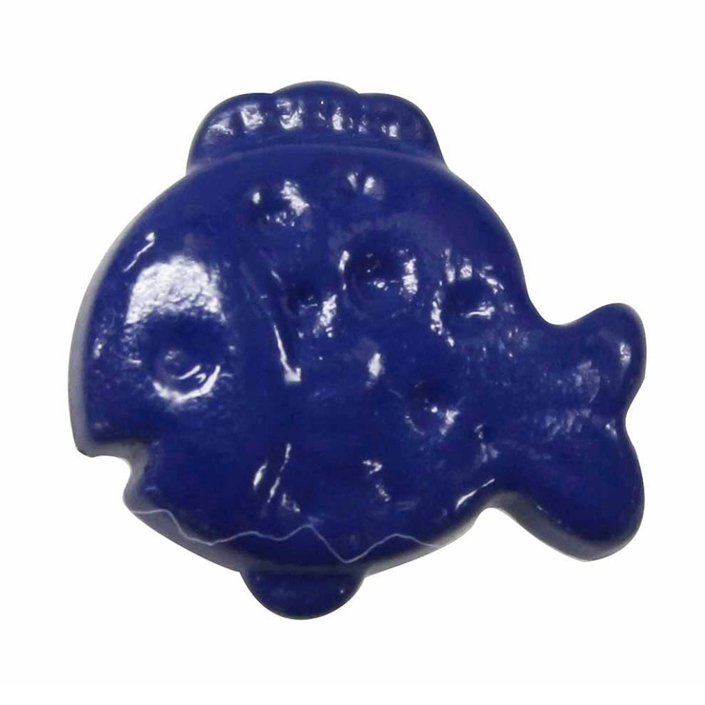 Novelty Shank Button - Fish - Navy - 18mm - 3 count