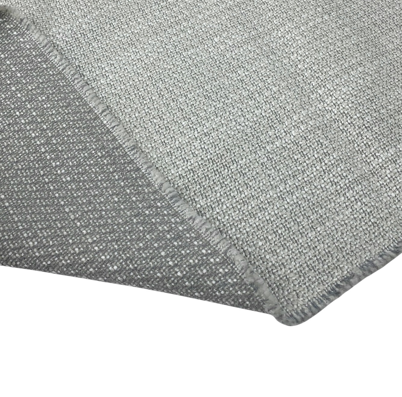 Boucle Upholstery Remnant  - Ivory/Grey