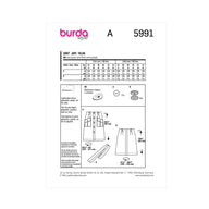Burda Style 5991 - Skirt Sewing Pattern