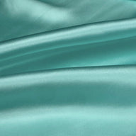 Mulberry Silk Charmeuse Satin - Aqua Blue