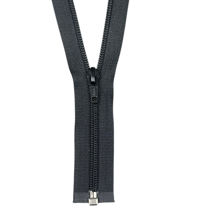 Coil One-Way Open End Zipper 18” - Black