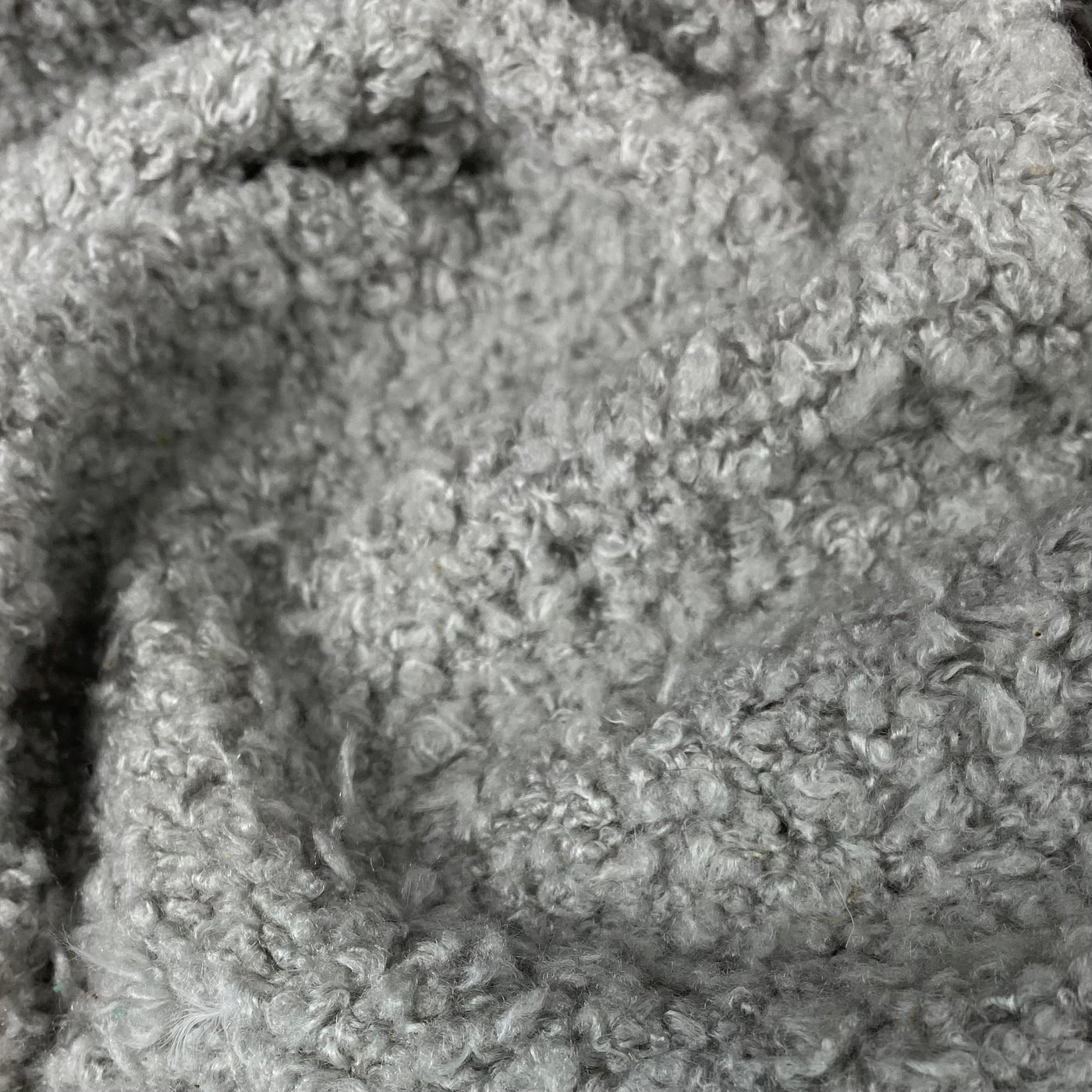 Boucle Upholstery Designer Remnant  - Grey