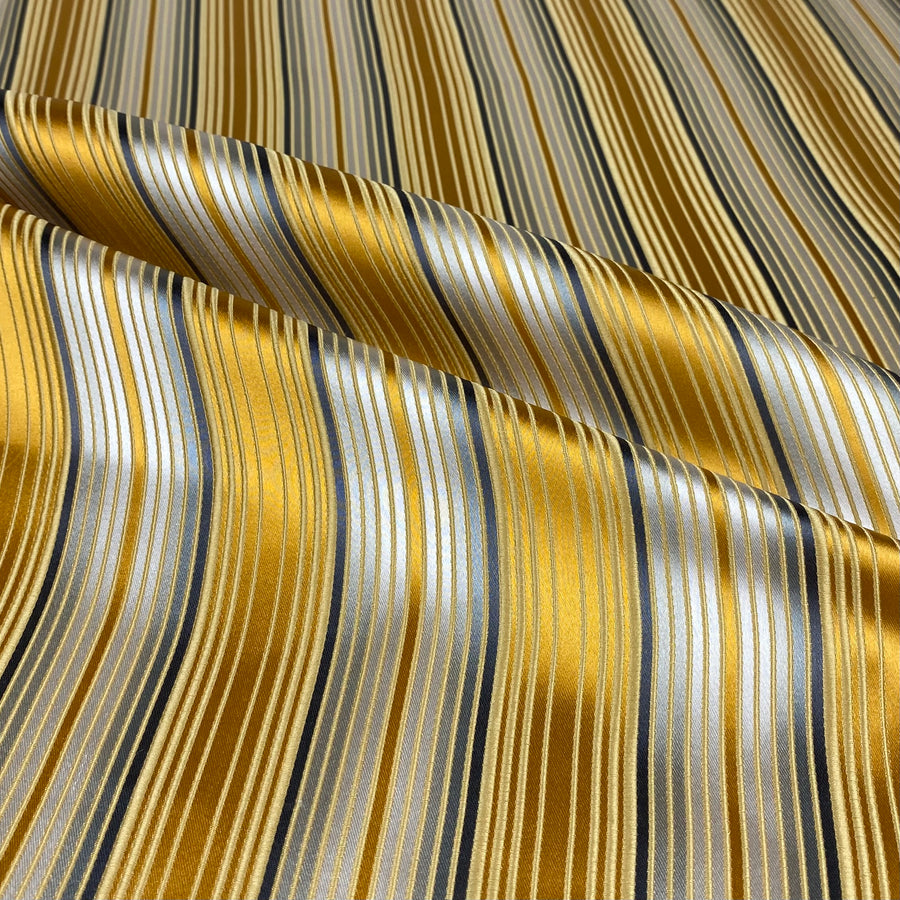 2021SS Silk Linen Stripe 甘から Fatigue Shirt