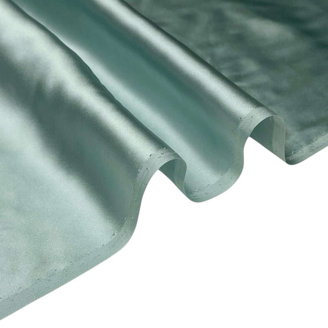 Mulberry Silk Charmeuse Satin - Aqua Mist