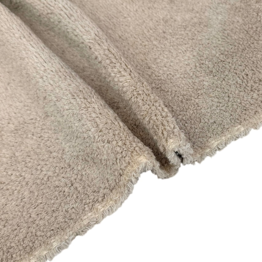 Minky Upholstery Remnant - Beige