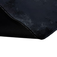 Distressed Coated Stretch Twill Canvas Black