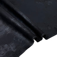 Distressed Coated Stretch Twill Canvas Black