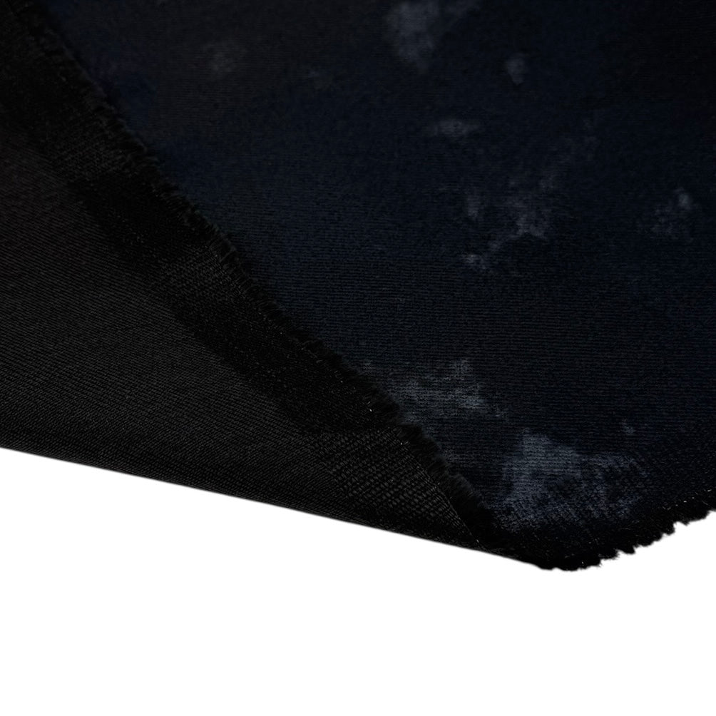 Distressed Coated Stretch Twill Canvas Charcoal