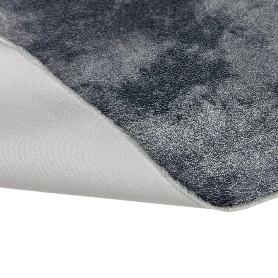 Distressed Coated Stretch Twill Canvas White