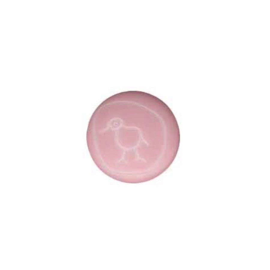 Duck Novelty Shank Button 14mm Pink 3 count