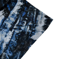 Abstract Printed Stretch Knit - Blue/Black/White