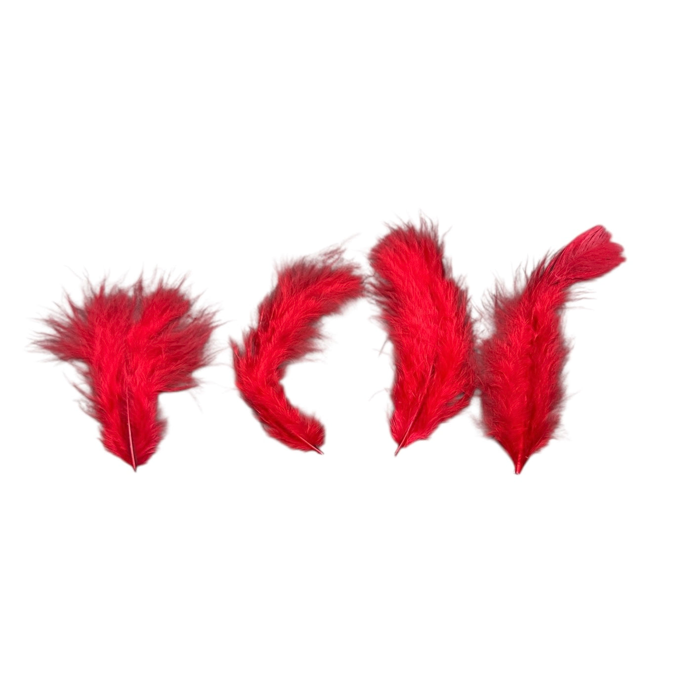 Natural Feathers 20pc - Red