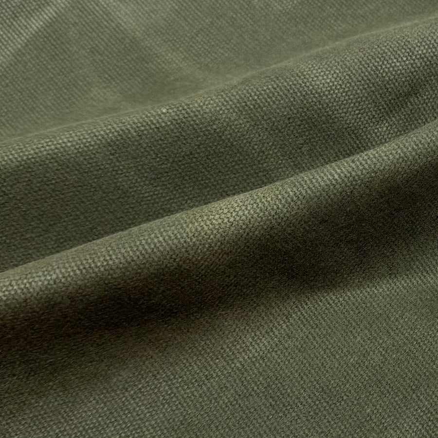Waxed Cotton Canvas 17oz Beeswax - Green