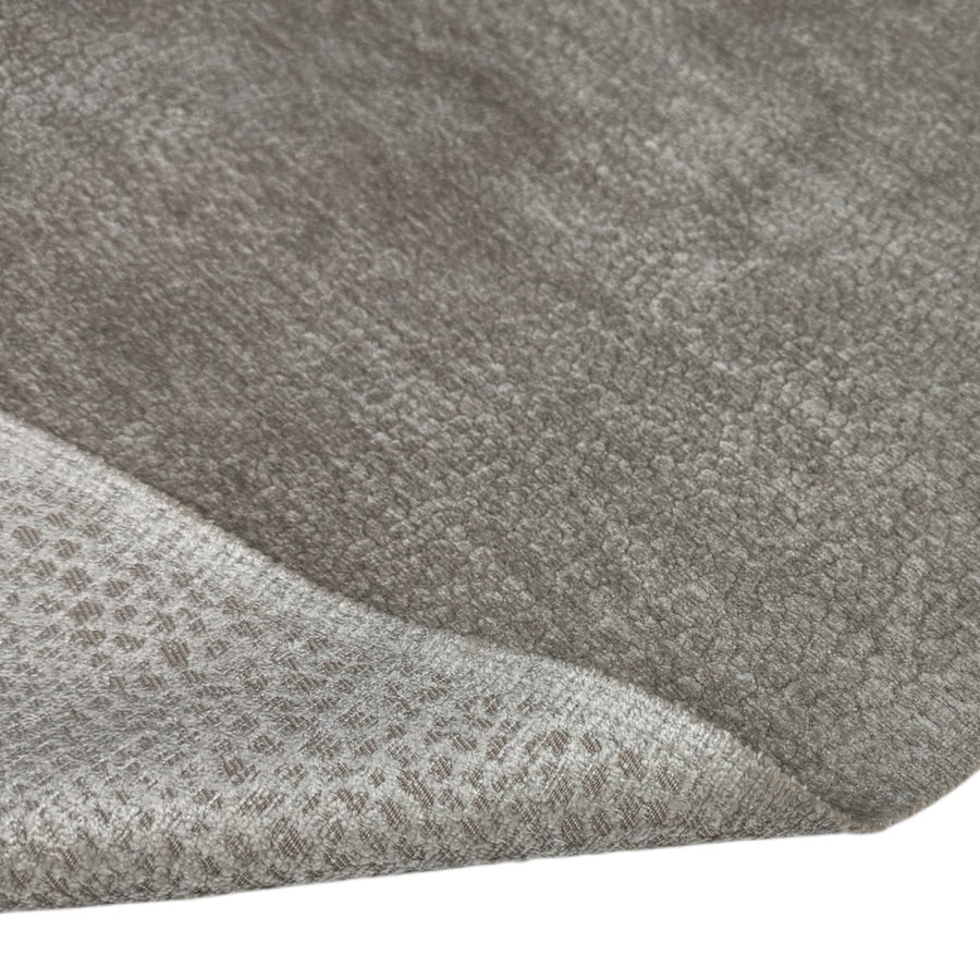 Patterned Chenille Upholstery Remnant  - Beige