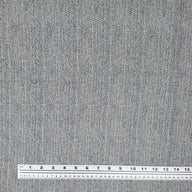 Woven Diamond Patterned Cotton Upholstery Remnant - White/Blue