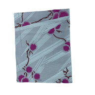 Printed Cotton - Cherry Blossom - Remnant - Grey/Pink/White/Brown