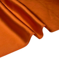 Mulberry Silk Charmeuse Satin - Carrot