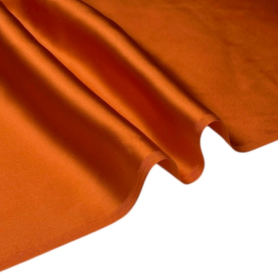 Mulberry Silk Charmeuse Satin - Carrot